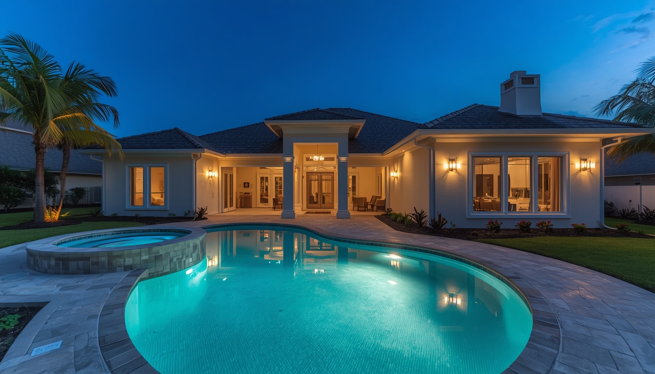 Custom pool remodel project in Melbourne, FL