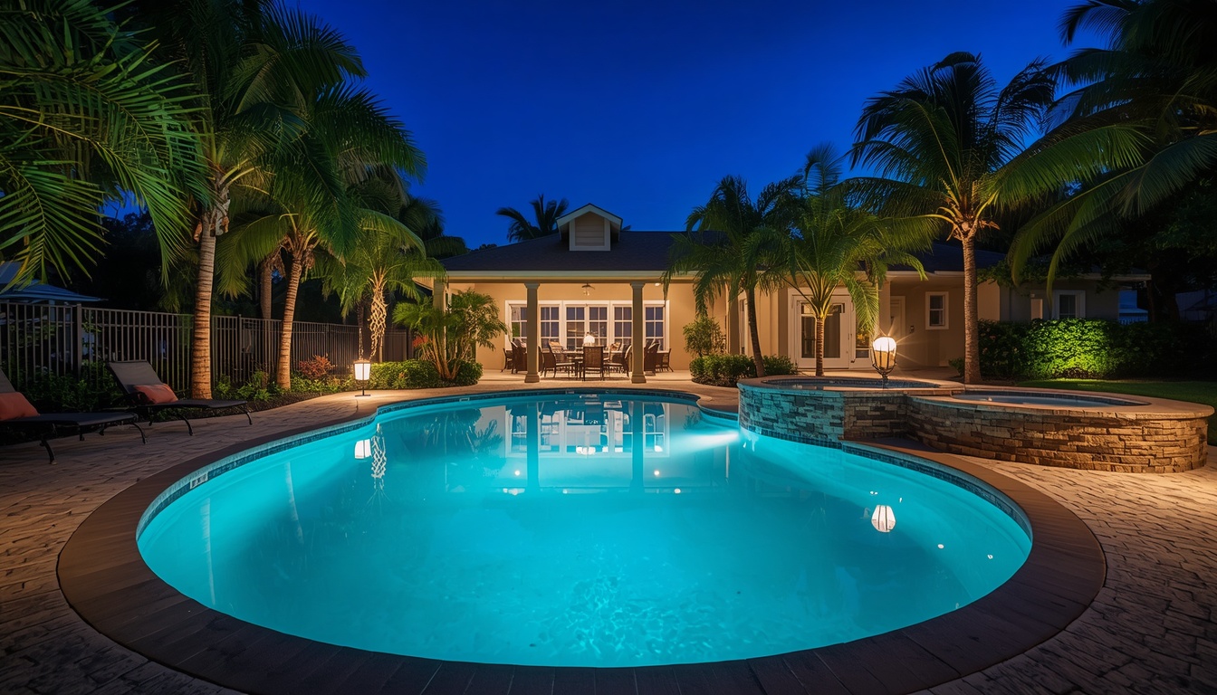 Pool repair work in progress in Melbourne, FL