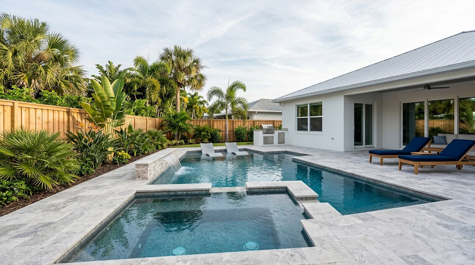 pebble-finish remodel · Indialantic
